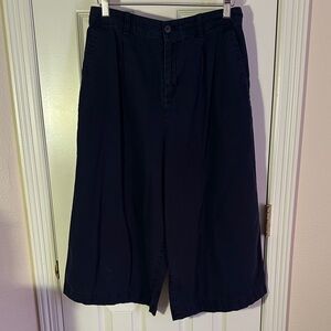 Navy Blue Wide-Legged Pants, size S